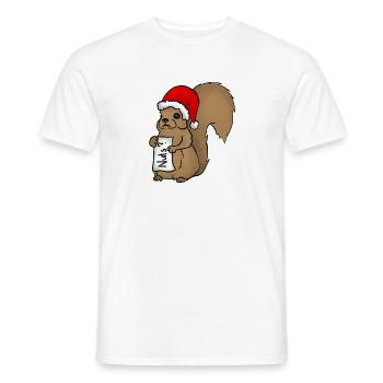 Weihnatchtshörnchen - Männer T-Shirt - Weiß - Vorne - AI Model Male 178 dark (178cm)