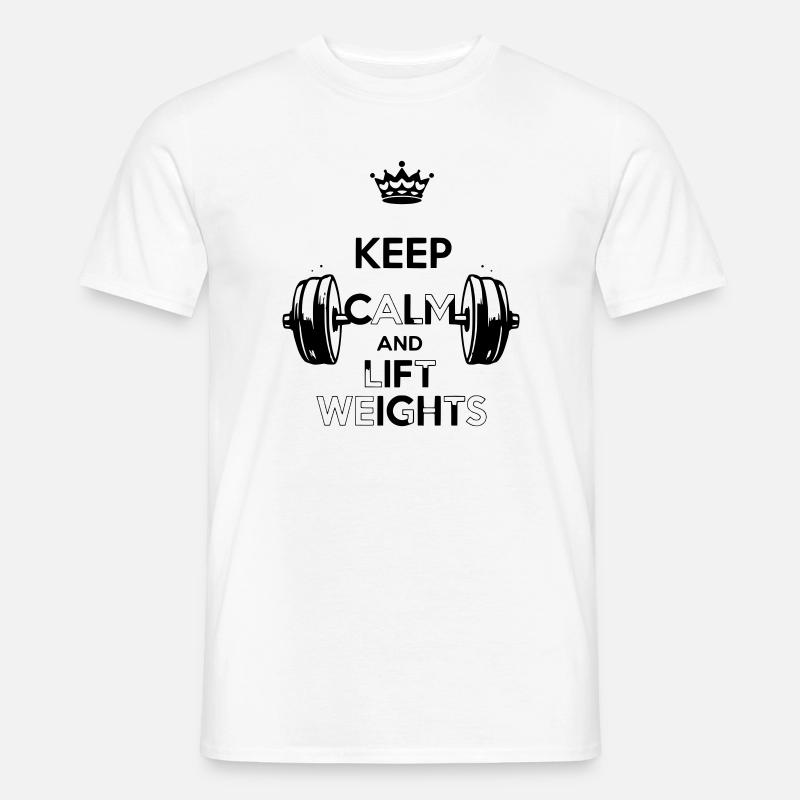 Keep Calm - Männer T-Shirt - Weiß