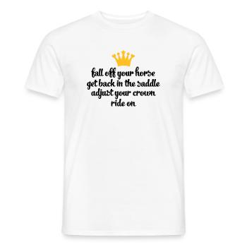 chevaucher - T-shirt homme - blanc - Devant - AI Model Male 178 dark (178cm)
