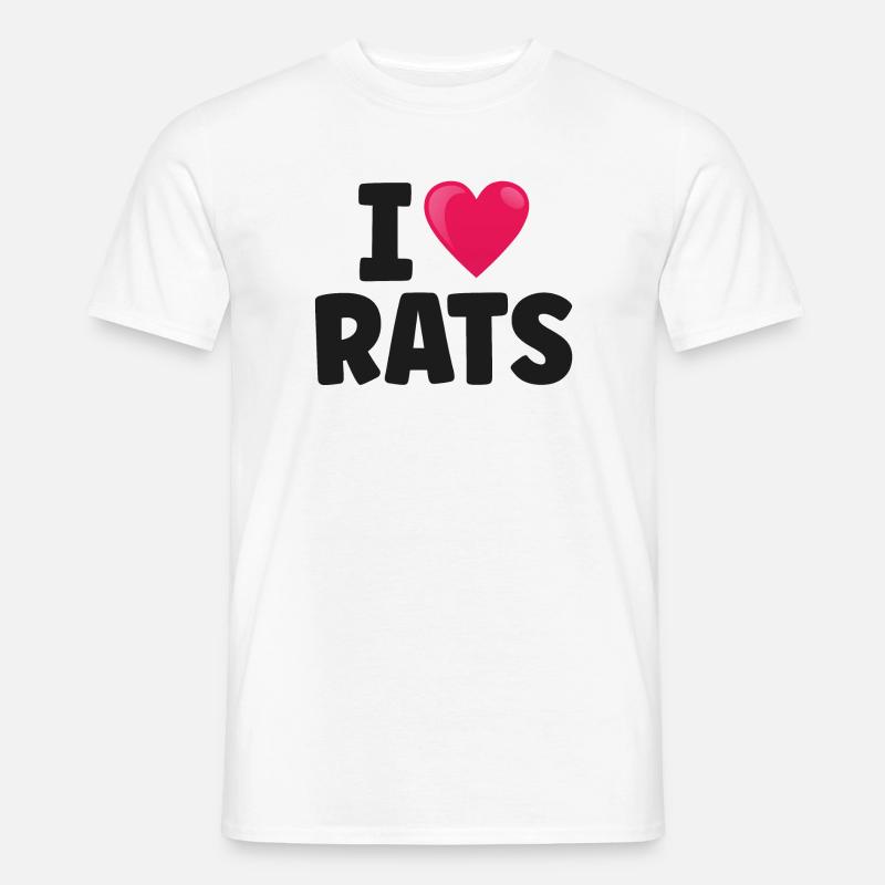Ratte Ratten - Männer T-Shirt - Weiß