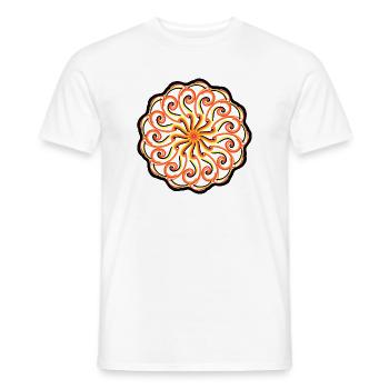 Mandala - Men's T-Shirt - white - Front - AI Model Male 178 dark (178cm)