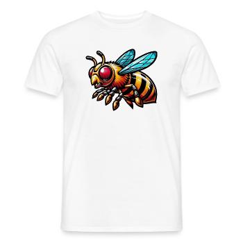 Bee - Men's T-Shirt - white - Front - AI Model Male 178 dark (178cm)