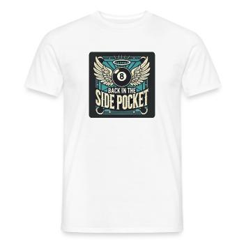 Design de billard - T-shirt homme - blanc - Devant - AI Model Male 178 dark (178cm)