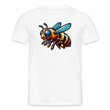 Bee - Men's T-Shirt - white - Front - AI Model Male 178 dark (178cm)