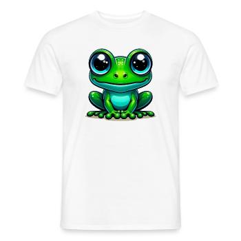 Frog - Men's T-Shirt - white - Front - AI Model Male 178 dark (178cm)