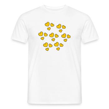 HEART. DAD. MOM. NOEL. CHRISTMAS. Bachelorette party. BEBE. CHILD. - Men's T-Shirt - white - Front - AI Model Male 178 dark (178cm)
