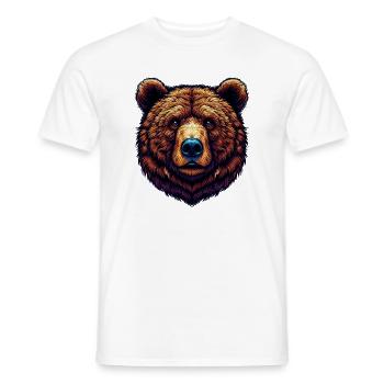Bear - Men's T-Shirt - white - Front - AI Model Male 178 dark (178cm)
