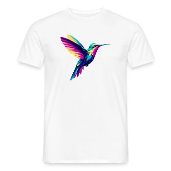 Colibri - T-shirt homme - blanc - Devant - AI Model Male 178 dark (178cm)