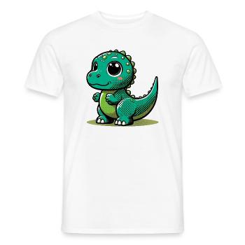 Dinosaur - Men's T-Shirt - white - Front - AI Model Male 178 dark (178cm)