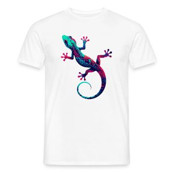 Gecko - Men's T-Shirt - white - Front - AI Model Male 178 dark (178cm)