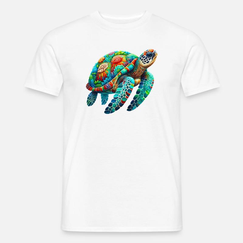Schildkröte - Männer T-Shirt - Weiß