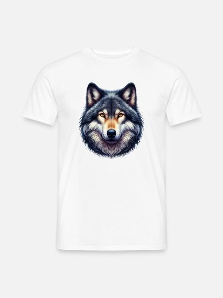 Loup - T-shirt homme - blanc