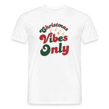 Ambiance de Noël Seulement - T-shirt homme - blanc - Devant - AI Model Male 178 dark (178cm)
