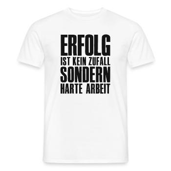 Erfolg Spruch für Gründer Unternehmer Startup - Männer T-Shirt - Weiß - Vorne - AI Model Male 178 dark (178cm)