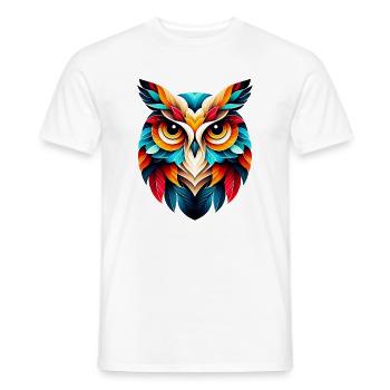 Hibou - T-shirt homme - blanc - Devant - AI Model Male 178 dark (178cm)