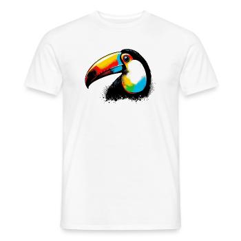 Toucan - Men's T-Shirt - white - Front - AI Model Male 178 dark (178cm)
