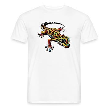 Gecko - Men's T-Shirt - white - Front - AI Model Male 178 dark (178cm)