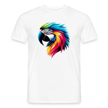 Perroquet - T-shirt homme - blanc - Devant - AI Model Male 178 dark (178cm)