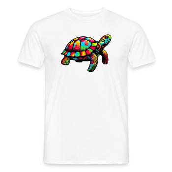 Tortue - T-shirt homme - blanc - Devant - AI Model Male 178 dark (178cm)