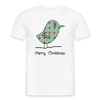 WEIHNACHTEN. FROHE WEIHNACHTEN. FROHE WEIHNACHTEN. WEIHNACHTSMANN - Männer T-Shirt - Weiß - Vorne - AI Model Male 178 dark (178cm)