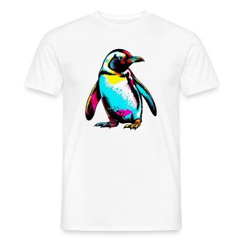 Penguin - Men's T-Shirt - white - Front - AI Model Male 178 dark (178cm)