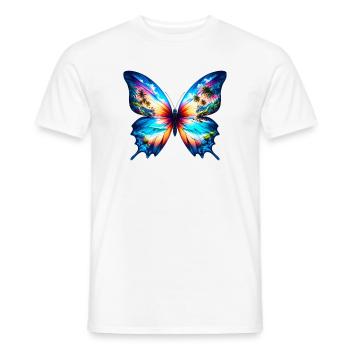 Papillon - T-shirt homme - blanc - Devant - AI Model Male 178 dark (178cm)