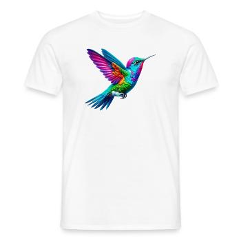 Colibri - T-shirt homme - blanc - Devant - AI Model Male 178 dark (178cm)