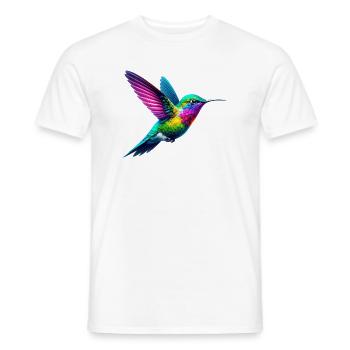 Colibri - T-shirt homme - blanc - Devant - AI Model Male 178 dark (178cm)