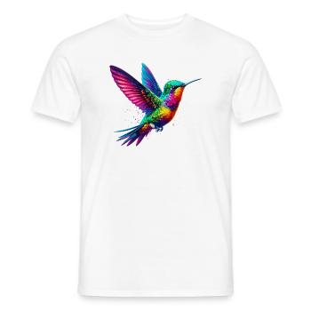 Hummingbird - Men's T-Shirt - white - Front - AI Model Male 178 dark (178cm)