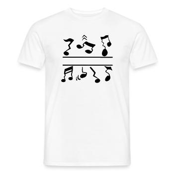 Fausses notes - T-shirt homme - blanc - Devant - AI Model Male 178 dark (178cm)