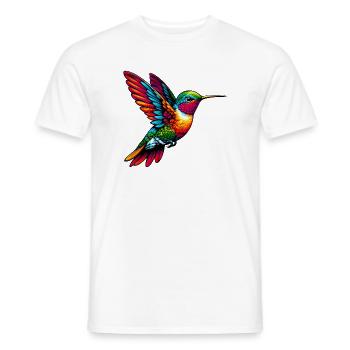 Colibri - T-shirt homme - blanc - Devant - AI Model Male 178 dark (178cm)