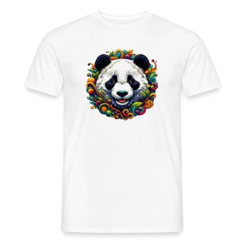 Panda - Männer T-Shirt - Weiß - Vorne - AI Model Male 178 dark (178cm)