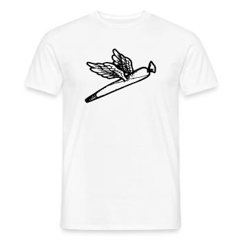 We fly so High - Männer T-Shirt - Weiß - Vorne - AI Model Male 178 dark (178cm)