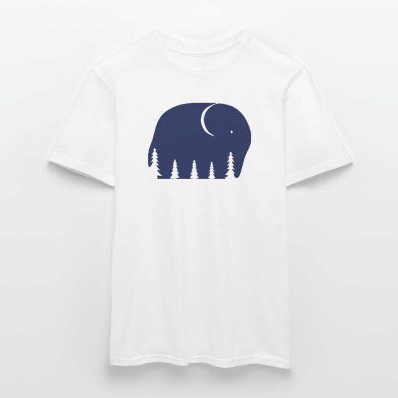 Ein Elefant oder ein Wald in dieser Fun Optical Illusi Männer T-Shirt