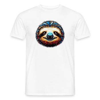Faultier - Männer T-Shirt - Weiß - Vorne - AI Model Male 178 dark (178cm)