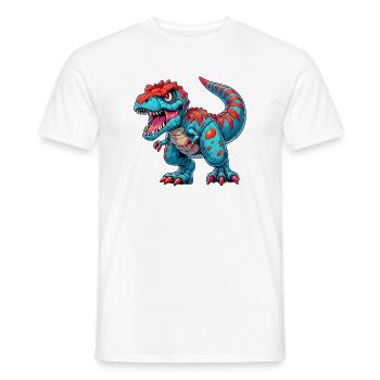 Dinosaurier - Männer T-Shirt - Weiß - Vorne - AI Model Male 178 dark (178cm)
