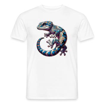 Gecko - Men's T-Shirt - white - Front - AI Model Male 178 dark (178cm)