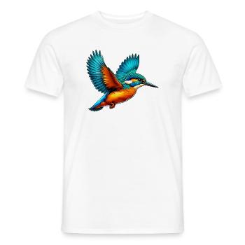 Kingfisher - Men's T-Shirt - white - Front - AI Model Male 178 dark (178cm)