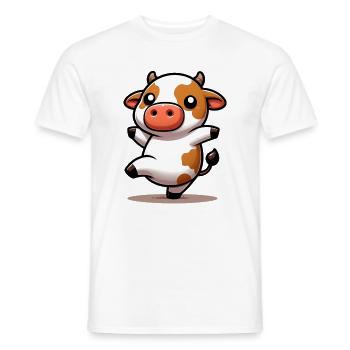 Vache - T-shirt homme - blanc - Devant - AI Model Male 178 dark (178cm)