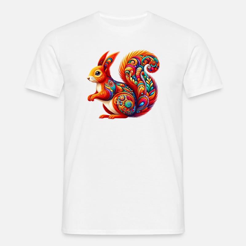 Eichhörnchen - Männer T-Shirt - Weiß