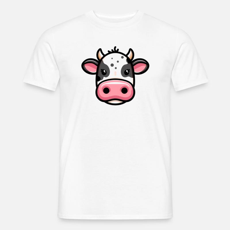 Mucca - T-shirt uomo - bianco