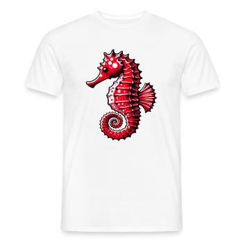 Hippocampe - T-shirt homme - blanc - Devant - AI Model Male 178 dark (178cm)