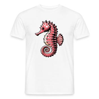 Hippocampe - T-shirt homme - blanc - Devant - AI Model Male 178 dark (178cm)