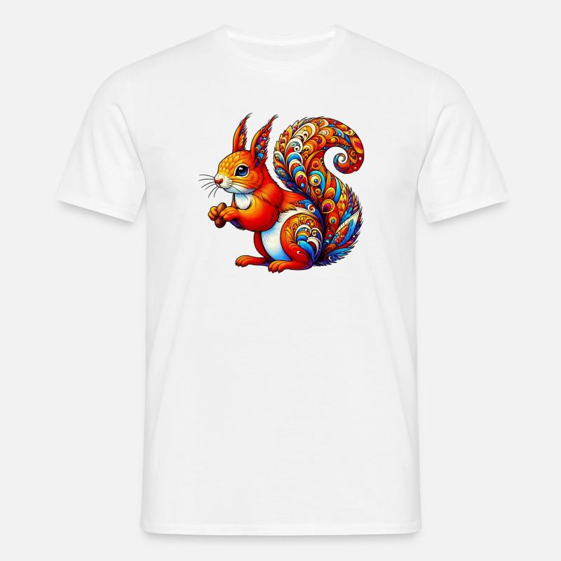 Eichhörnchen - Männer T-Shirt - Weiß
