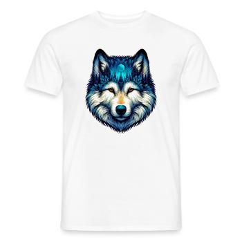 Loup - T-shirt homme - blanc - Devant - AI Model Male 178 dark (178cm)