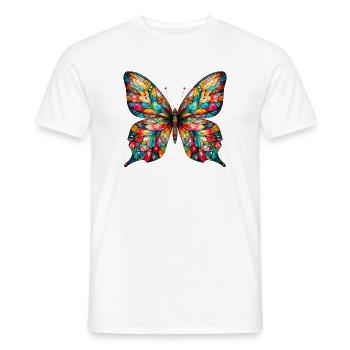 Schmetterling - Männer T-Shirt - Weiß - Vorne - AI Model Male 178 dark (178cm)