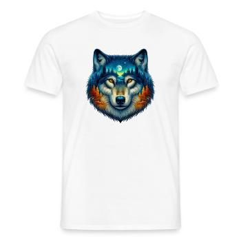 Wolf - Männer T-Shirt - Weiß - Vorne - AI Model Male 178 dark (178cm)