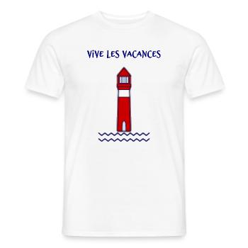 RETIREMENT. HAPPY RETIREMENT. HAPPY RETIREMENT - Men's T-Shirt - white - Front - AI Model Male 178 dark (178cm)