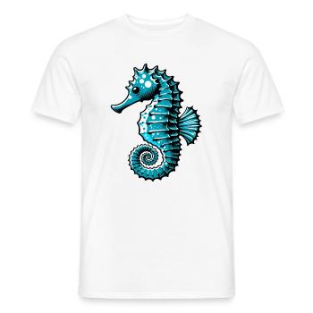 Seepferdchen - Männer T-Shirt - Weiß - Vorne - AI Model Male 178 dark (178cm)