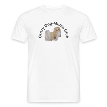 crazy DogMoms Club Lhasa Apso - Men's T-Shirt - white - Front - AI Model Male 178 dark (178cm)